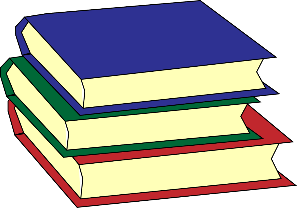 A pile of books for the Reading section